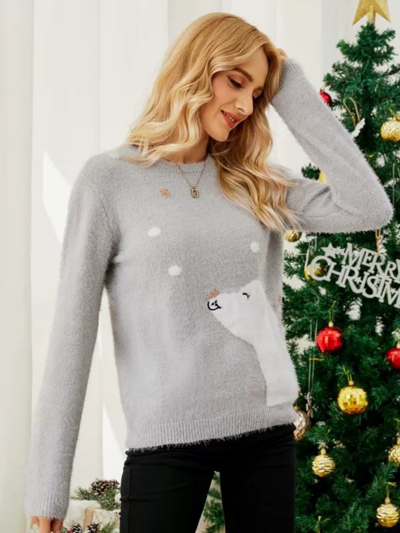 Womens Christmas Sweater Winter Pullover Knitwear Fashion Knitted Sweater